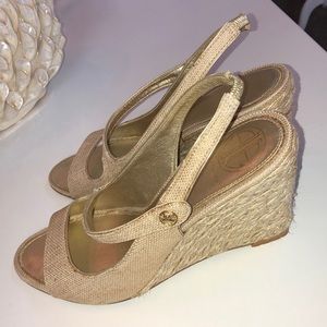 Lilly Pulitzer espadrille wedge sandal. Sz 9.5